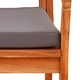Градински столове от масивна акация, комплект 2 броя, 59,5x70,5x72,5 см