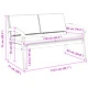 Градинска пейка от масивна акациева дървесина с възглавници 115x70x72 см, антрацит