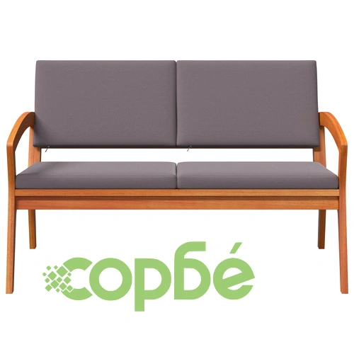 Градинска пейка от масивна акациева дървесина с възглавници 115x70x72 см, антрацит ➤ топ цена ➤ sorbe.bg