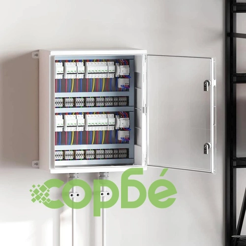 Контролен шкаф IP65 водоустойчив сив 50x22x60 см ABS пластмаса ➤ топ цена ➤ sorbe.bg