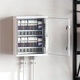 Контролен шкаф IP65 водоустойчив сив 50x22x60 см ABS пластмаса