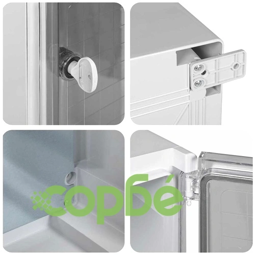 Контролен шкаф IP65 водоустойчив сив 50x24.5x70 см ABS пластмаса ➤ топ цена ➤ sorbe.bg