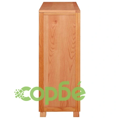 Шкаф с 4 чекмеджета, кафяв, масивен дъб, 80 x 35 x 95 см ➤ топ цена ➤ sorbe.bg