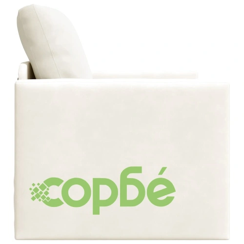 Диван легло 2 в 1 кадифе крем 74x77x81 см с възглавница ➤ топ цена ➤ sorbe.bg