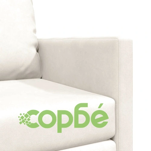 Диван легло 2 в 1 кадифе крем 74x77x81 см с възглавница ➤ топ цена ➤ sorbe.bg