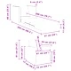 Диван легло Облачно сиво 74 x 77 x 81 см текстил, 2 в 1
