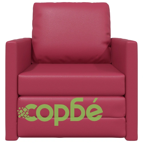 Фотьойл 2 в 1 Бордо 74x77x81 см от Изкуствена кожа ➤ топ цена ➤ sorbe.bg