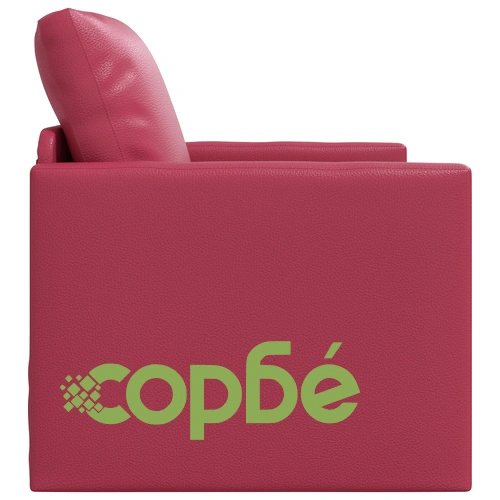 Фотьойл 2 в 1 Бордо 74x77x81 см от Изкуствена кожа ➤ топ цена ➤ sorbe.bg