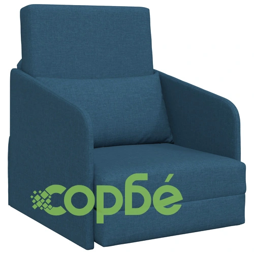 Софа легло 2 в 1 Синя 65x80x83 см от Полиестерна Тъкан ➤ топ цена ➤ sorbe.bg