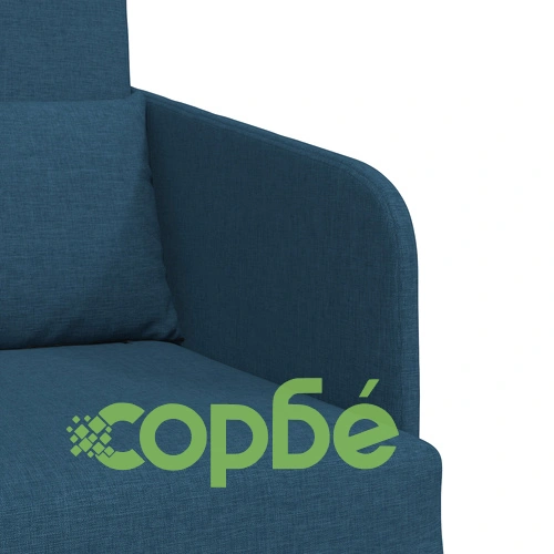 Софа легло 2 в 1 Синя 65x80x83 см от Полиестерна Тъкан ➤ топ цена ➤ sorbe.bg