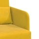 Диван легло 2 в 1 жълт кадифе 65x80x83 см