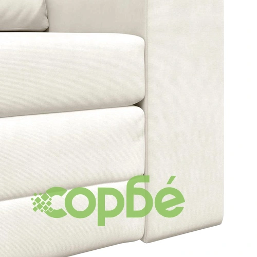 Диван легло 2 в 1 кадифе крем 98x71x83 см ➤ топ цена ➤ sorbe.bg