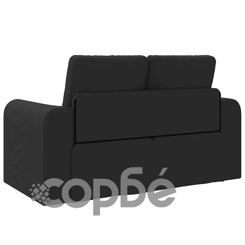 Диван легло 2 в 1 черен полиестер 148x71x83 см ➤ топ цена ➤ sorbe.bg