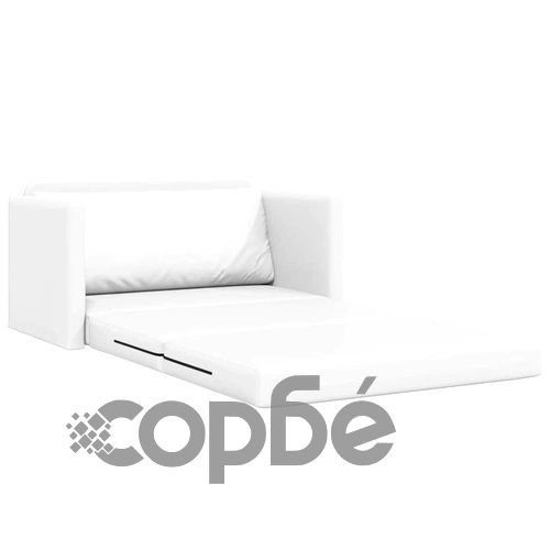 Диван легло 2-в-1 бял 124x71x78 см изкуствена кожа ➤ топ цена ➤ sorbe.bg