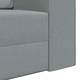Диван легло 2 в 1 светлосив 245x150x60.5 см текстил
