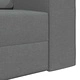 Диван легло 2 в 1 тъмносив 245x150x60.5 см полиестерна тъкан