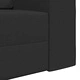 Диван легло 2 в 1 черен 245x150x60.5 см полиестерна тъкан