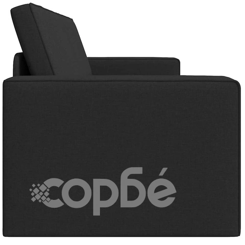 Диван легло 2 в 1 черен 245x150x60.5 см полиестерна тъкан ➤ топ цена ➤ sorbe.bg