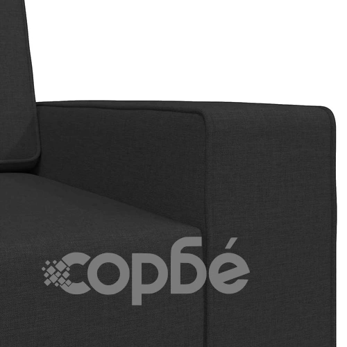 Диван легло 2 в 1 черен 245x150x60.5 см полиестерна тъкан ➤ топ цена ➤ sorbe.bg