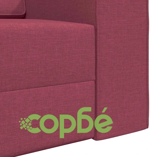 Диван легло 2 в 1 виненочервен 245x150x60.5 см текстил ➤ топ цена ➤ sorbe.bg
