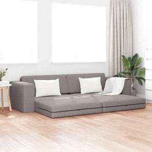 Диван легло 2 в 1 Таупе 245x150x60.5 см текстил