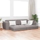Диван легло 2 в 1 Таупе 245x150x60.5 см текстил