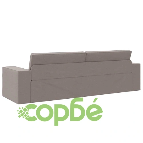 Диван легло 2 в 1 Таупе 245x150x60.5 см текстил ➤ топ цена ➤ sorbe.bg