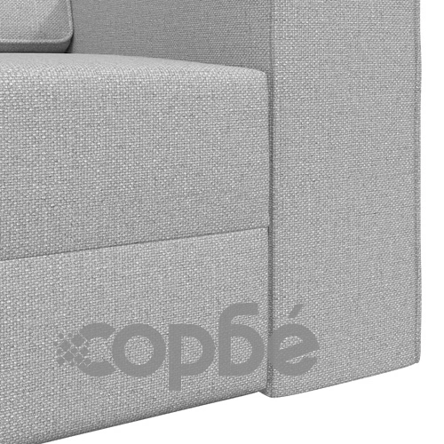 Диван легло 2 в 1 облачно сиво 245x150x60.5 см текстил ➤ топ цена ➤ sorbe.bg
