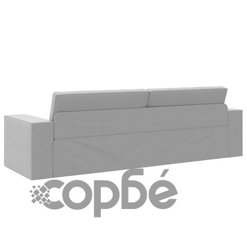 Диван легло 2 в 1 облачно сиво 245x150x60.5 см текстил ➤ топ цена ➤ sorbe.bg
