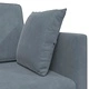 Диван легло 2 в 1 тъмносив 213x144x60 см кадифе