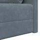 Диван легло 2 в 1 тъмносив 213x144x60 см кадифе