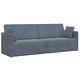 Диван легло 2 в 1 тъмносив 213x144x60 см кадифе