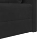 Диван легло 2 в 1 черен кадифе 213x144x60 см полиестер