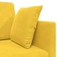 Диван легло 2 в 1 жълто кадифе 213x144x60 см