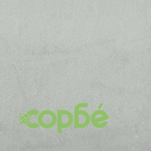 Двуместен L-образен диван с шезлонг от светлосиво кадифе 125 x 118 см ➤ топ цена ➤ sorbe.bg