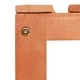 Полукръгла градинска пейка от масивно евкалиптово дърво 160x160x45 см