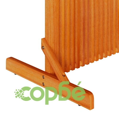 Дървен Параван за Уединение от Акация 79.5x50x200 см за Вътрешно и Външно Ползване ➤ топ цена ➤ sorbe.bg