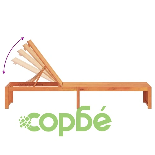 Шезлонг от масивна акациева дървесина кафяв 200x55x94 см ➤ топ цена ➤ sorbe.bg