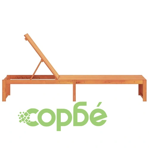 Шезлонг от масивна акациева дървесина кафяв 200x55x94 см ➤ топ цена ➤ sorbe.bg