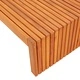 Шезлонг от масивна акациева дървесина кафяв 200x55x94 см