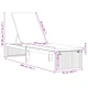 Шезлонг с възглавница от масивна акациева дървесина 200x55x94 см