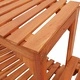 Обградка за хидромасажна вана полукръгла акациево дърво 252x112x55.5 см