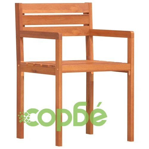 Комплект градински столове от масивна акация, 4 бр., 50x53x80 см ➤ топ цена ➤ sorbe.bg