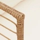 Градински Стол от Естествен Полиратан с Комфортни Възглавници
