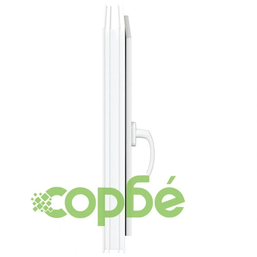 Прозорец за мазе RISOR 50x50 см PVC, накланящ и завъртащ, DIN десен, бял ➤ топ цена ➤ sorbe.bg