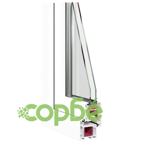 Прозорец за мазе RISOR 50x75 см, накланящ се и завъртащ се, DIN десен, PVC, бял ➤ топ цена ➤ sorbe.bg