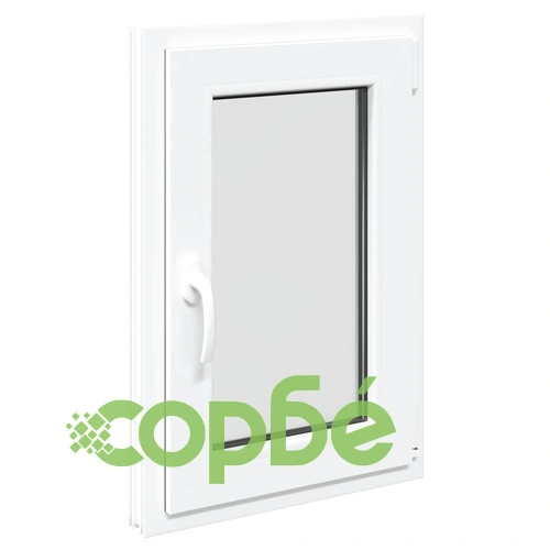 Прозорец за мазе RISOR 50x75 см PVC накланящ и завъртащ се DIN ляв бял ➤ топ цена ➤ sorbe.bg