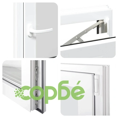 Мазешки прозорец RISOR 60x100 см PVC наклон-обръщане DIN десен бял ➤ топ цена ➤ sorbe.bg