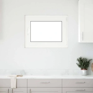 Прозорец за мазе RISOR 80x50 см PVC, отваряем-завъртащ се, DIN десен, бял