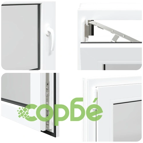 Прозорец за мазе RISOR 80x50 см, накланящ се и завъртащ се, DIN ляв, PVC, бял ➤ топ цена ➤ sorbe.bg